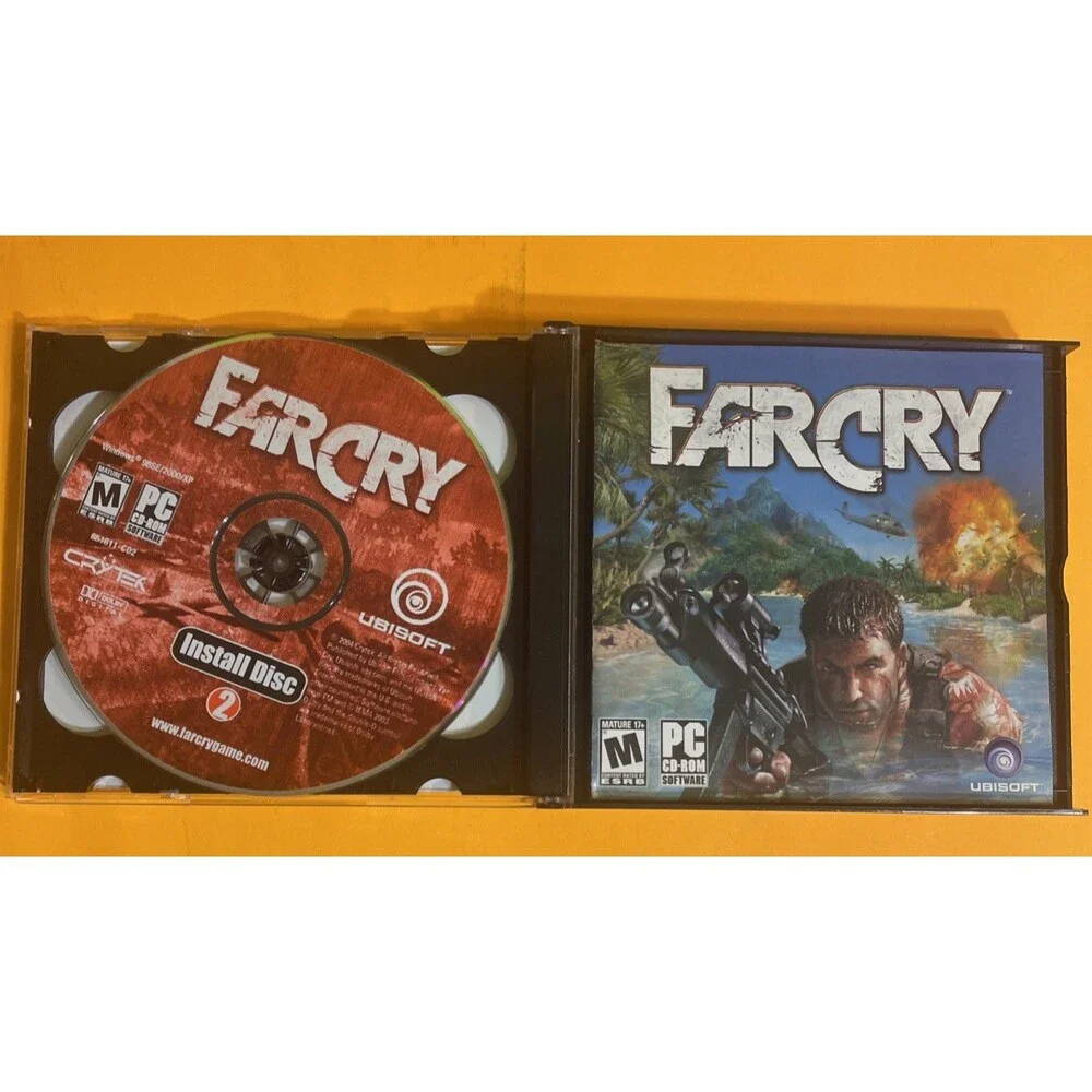 Far Cry (PC, 2004) Sam's Club Big Box PC Game Ubisoft 5 CDs Rare